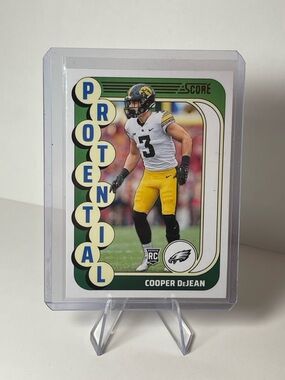 Cooper DeJean 'Potential' Rookie Football Card - Green & Yellow 2024